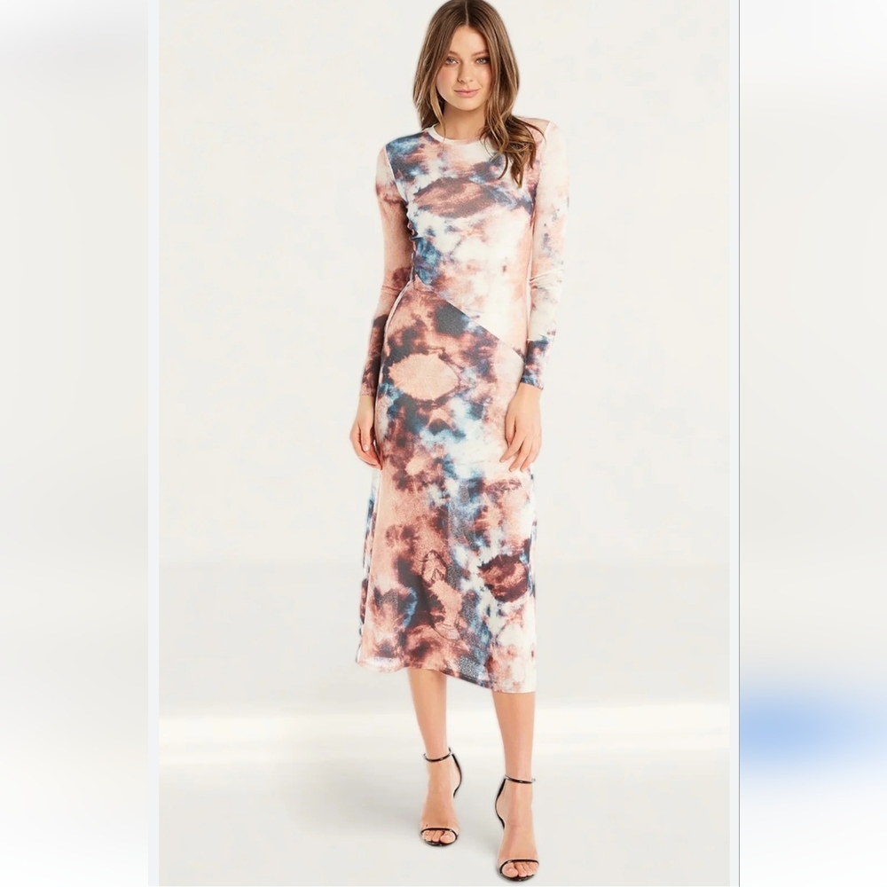BARDOT Revolve Tie-Dye Maxi Bodycon‎ Dress - Picture 3 of 11